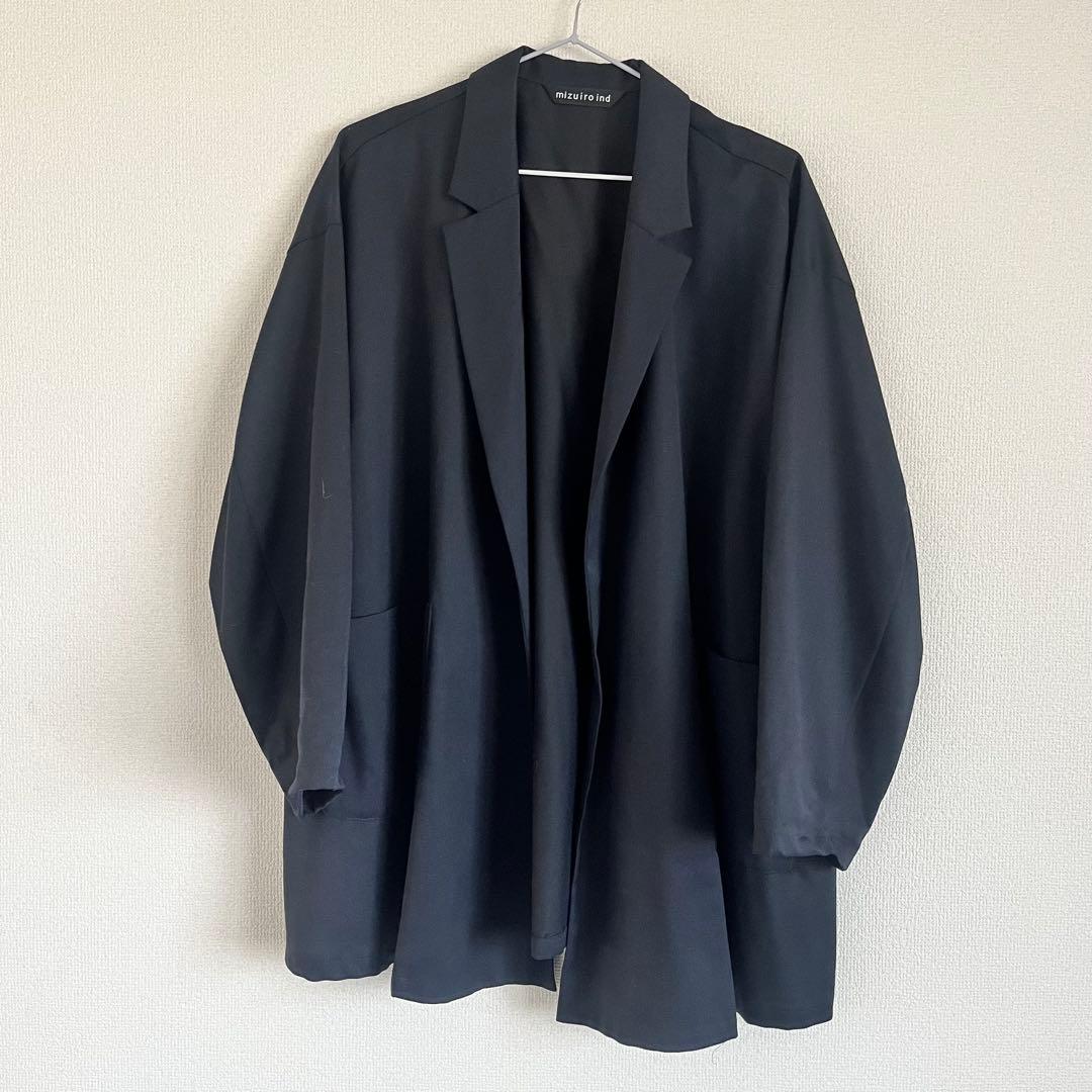 mizuiro ind tailored shirt JK ネイビー