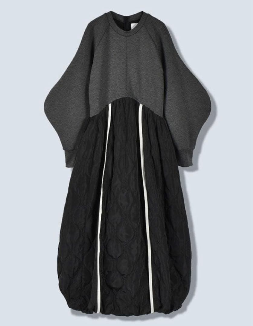 ワンピース OMMO SWEAT DOCKING QUILTING OP