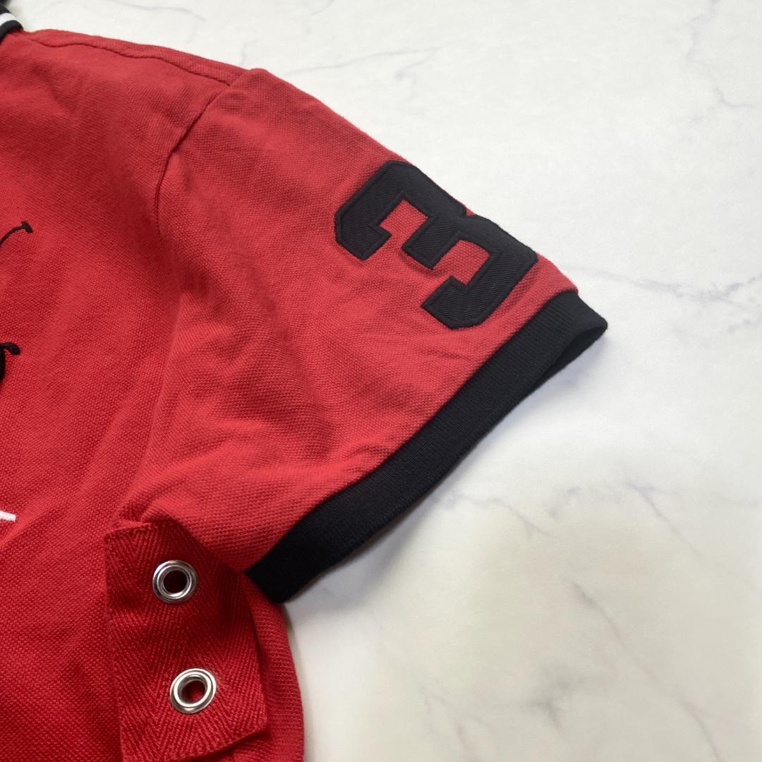 タグ付き✨ポロラルフローレン ポロシャツ 現行 ビッグポニー 赤 L