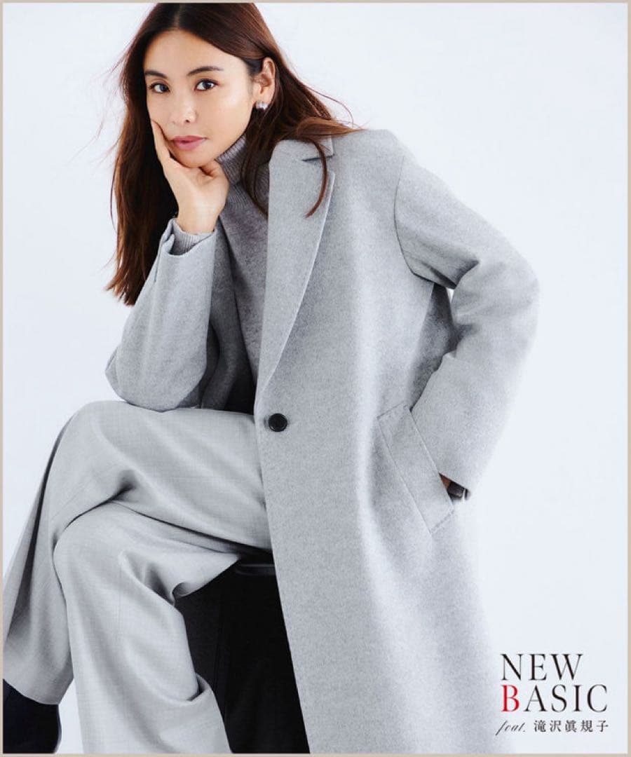 ｊｍｔ-040731様 23区 カシミヤ チェスターコート 40 L グレー