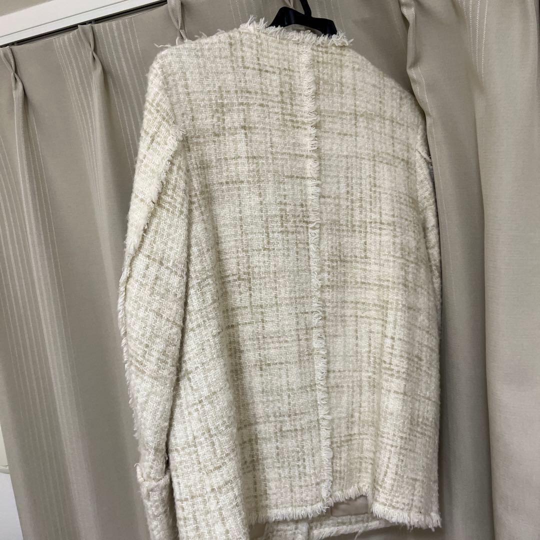CLANE ノーカラーツイードジャケット サイズ1