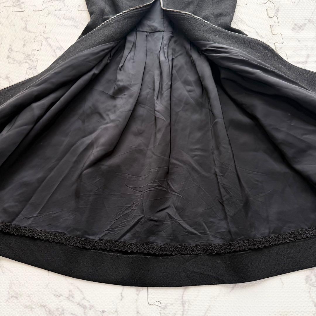美品♡ フォクシー 2way フロントファスナー ワンピース ジレ 黒 38