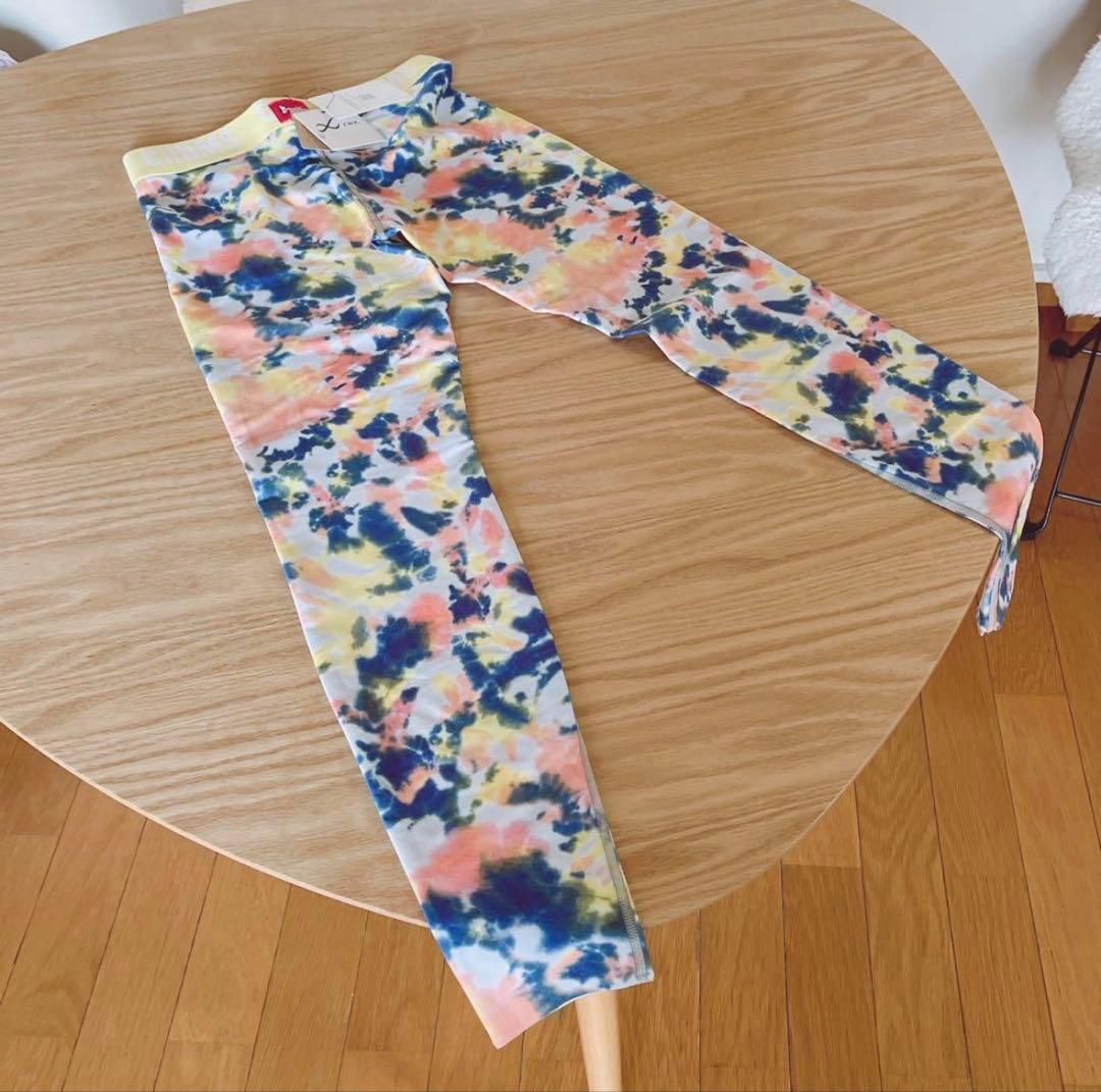 ワコール cw-x レギンス パンツ チャムスコラボ イエロー ブルー L 新品