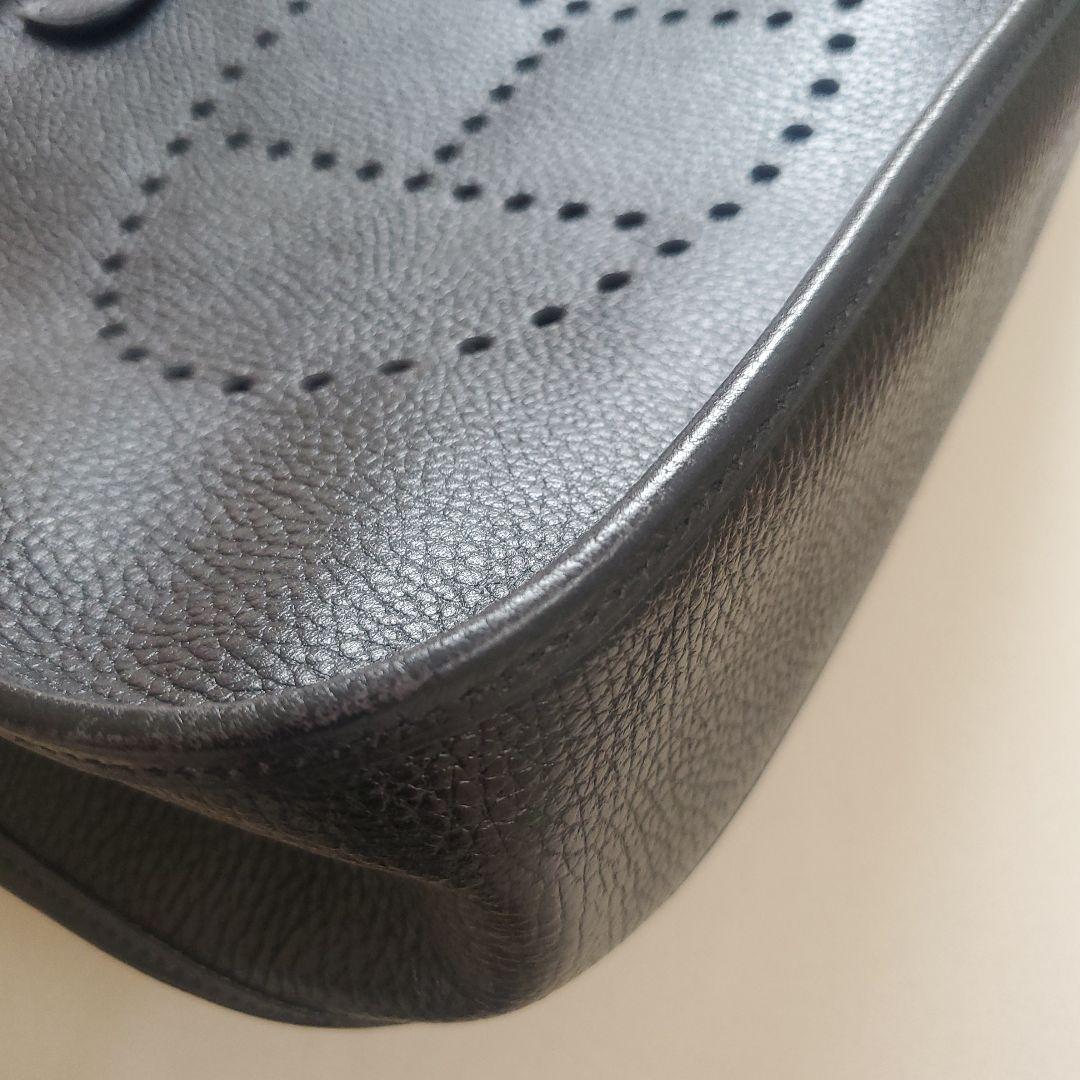 HERMES エヴリンI GM ショルダーバッグ 黒 ゴールド金具 □A刻印