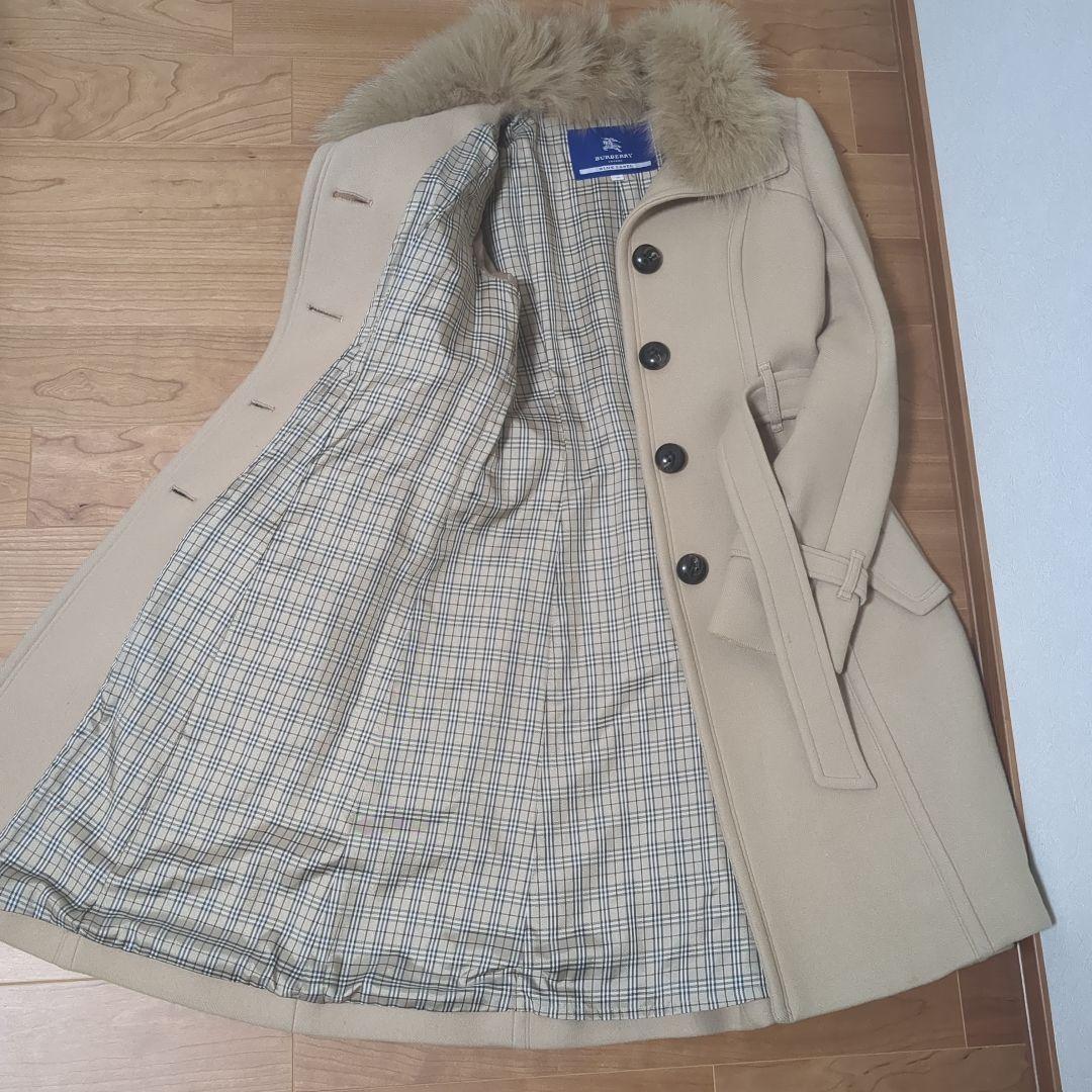 BURBERRY BLUE LABEL フォックスファーコート 40