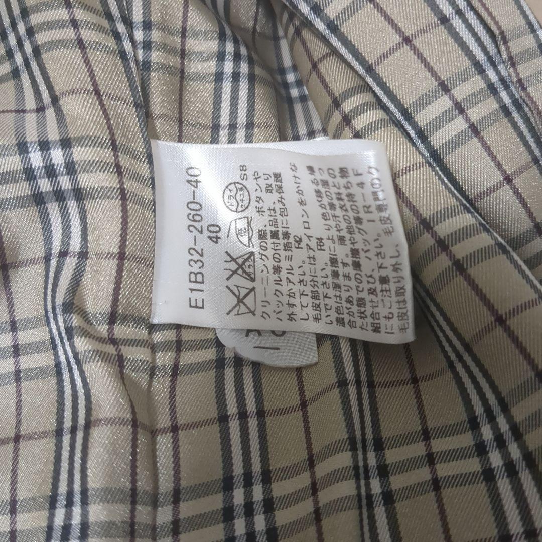 BURBERRY BLUE LABEL フォックスファーコート 40