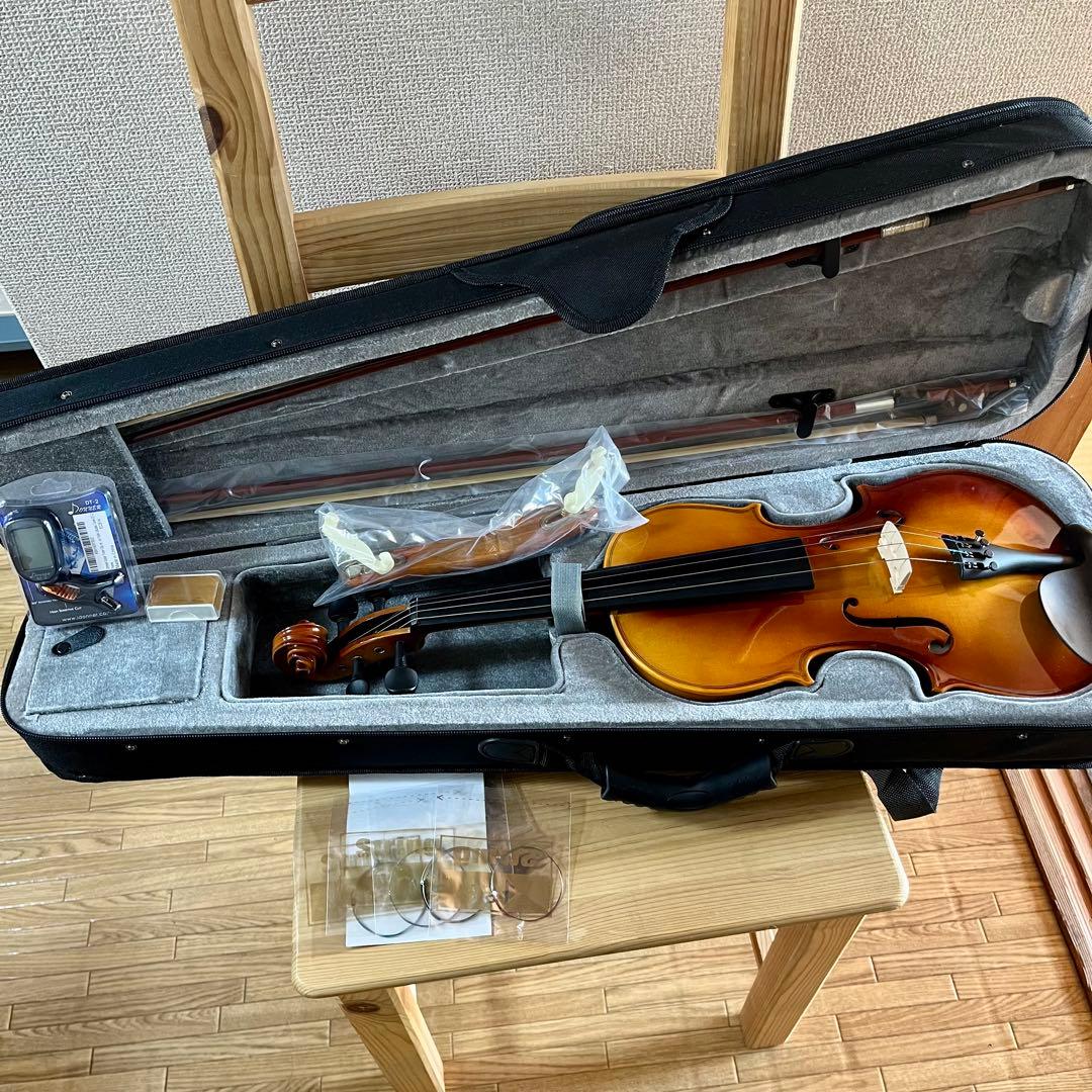 Eastarバイオリン 4/4 単板 ソリッド 弓2本