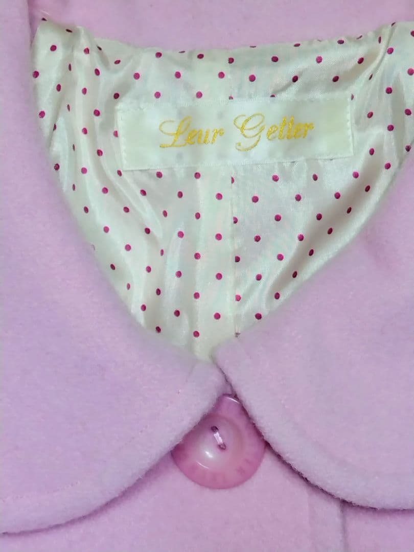 新品未使用　Leur getter　フリルリボンコート　ピンク