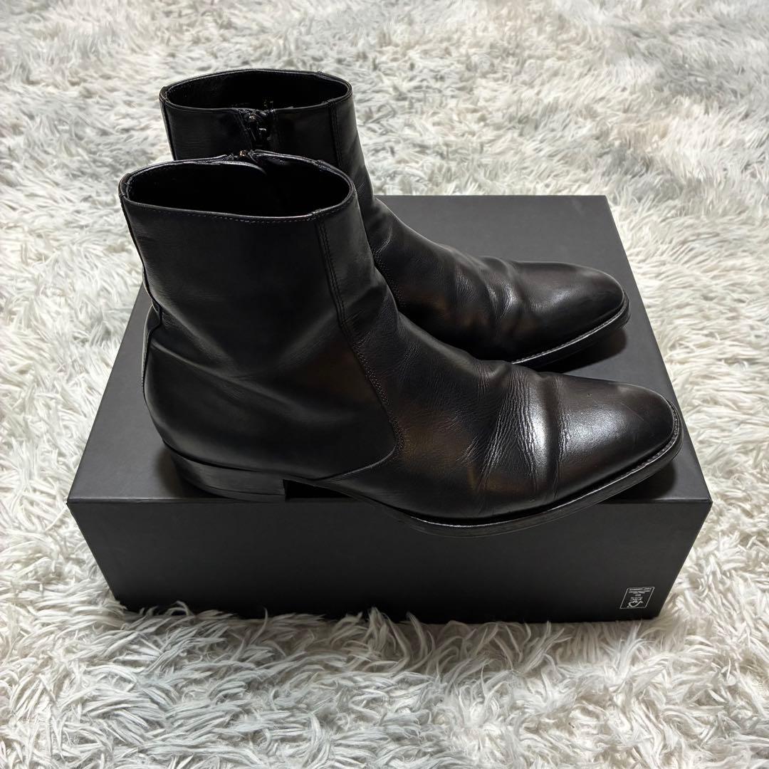【良品】SAINT LAURENT PARIS 本革 サイドジップ 41