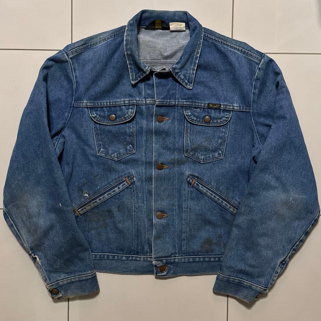 80's Wrangler ラングラー 74126NV デニムジャケット 46