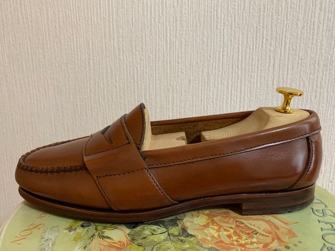 希少 ウイスキーコードバンANSEWN アンソーン ローファー