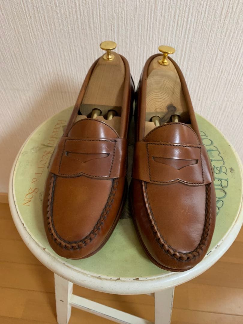 希少 ウイスキーコードバンANSEWN アンソーン ローファー