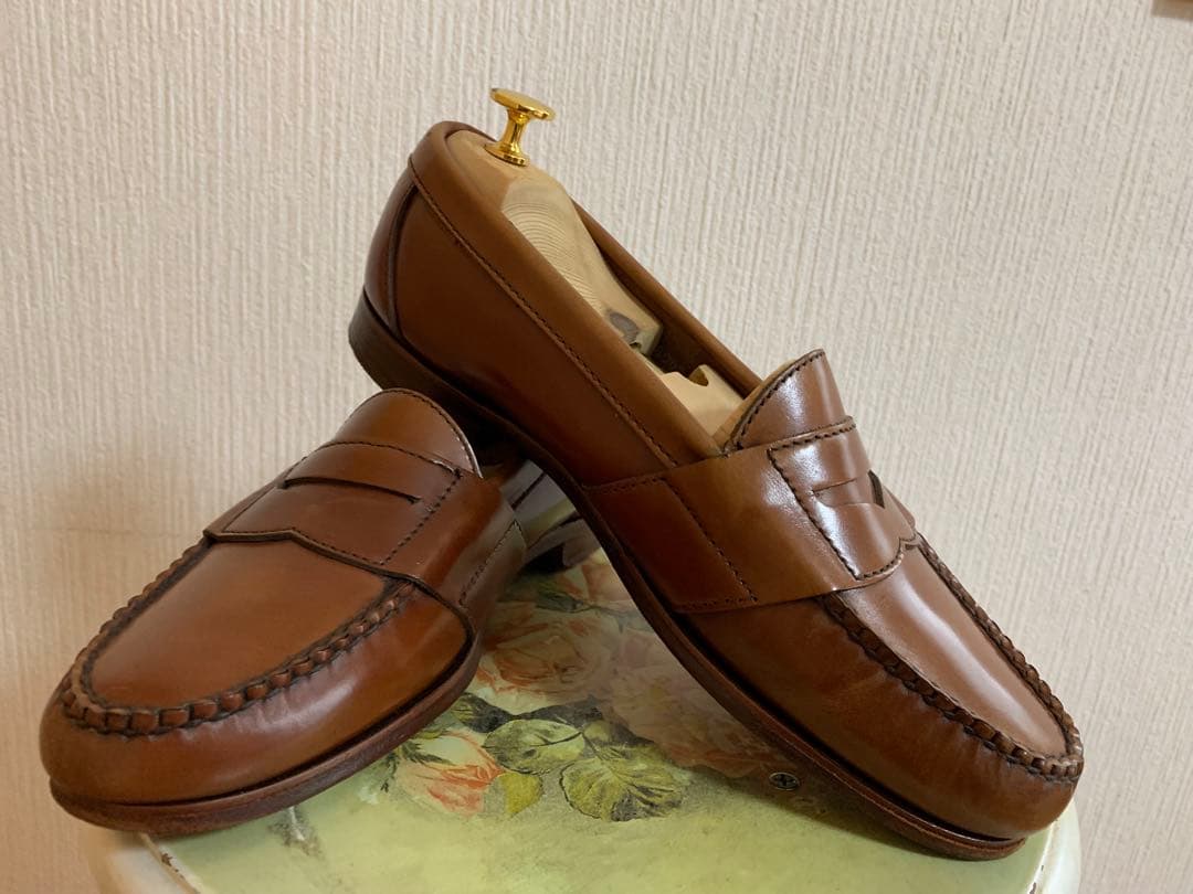 希少 ウイスキーコードバンANSEWN アンソーン ローファー