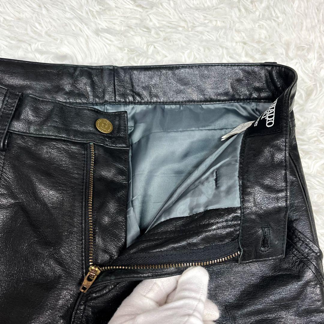 超希少 美品トルネードマート 十字架デザイン レザーパンツ フレア アーカイブ