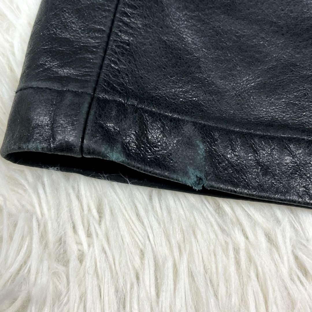 超希少 美品トルネードマート 十字架デザイン レザーパンツ フレア アーカイブ