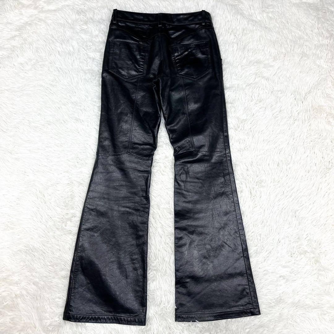 超希少 美品トルネードマート 十字架デザイン レザーパンツ フレア アーカイブ