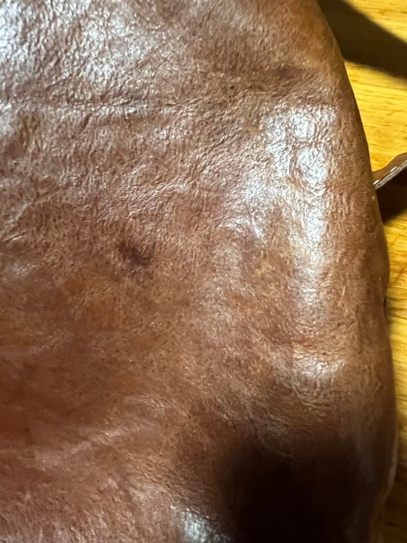 genten ゲンテン　ユーフラテス 茶色 ワンショルダー 工具ロゴ 希少