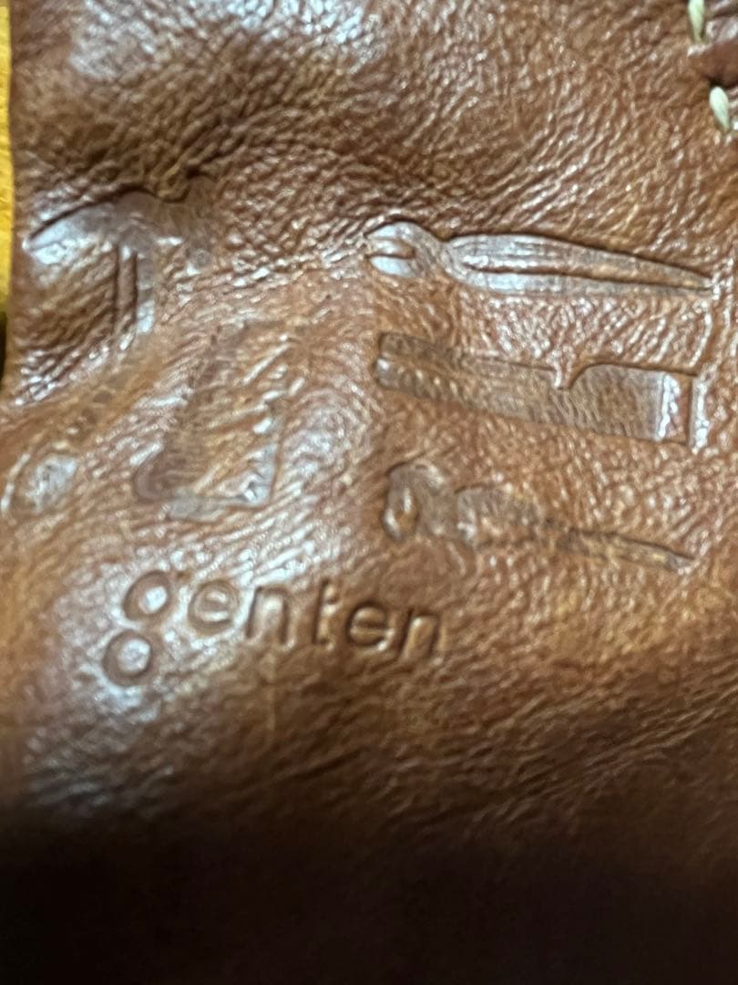 genten ゲンテン　ユーフラテス 茶色 ワンショルダー 工具ロゴ 希少