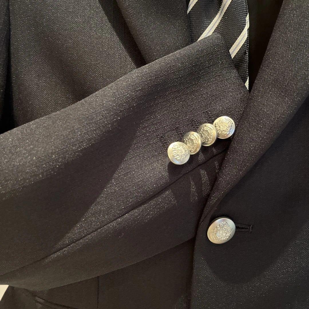 美品ワンダーファクトリー フォーマルスーツセット150 6点+蝶ネクタイ付