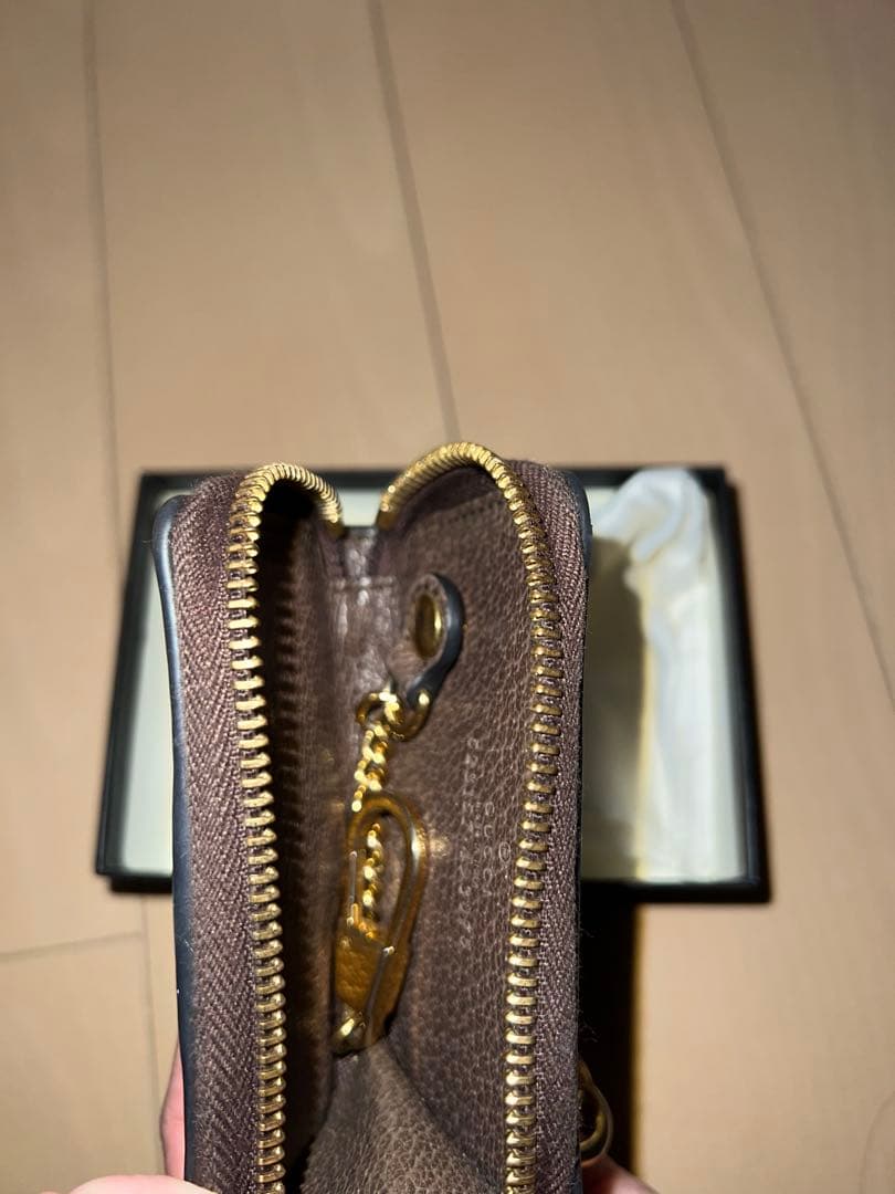 GUCCI グッチ　オフィディア　シェリーライン　ファスナー　キーケース