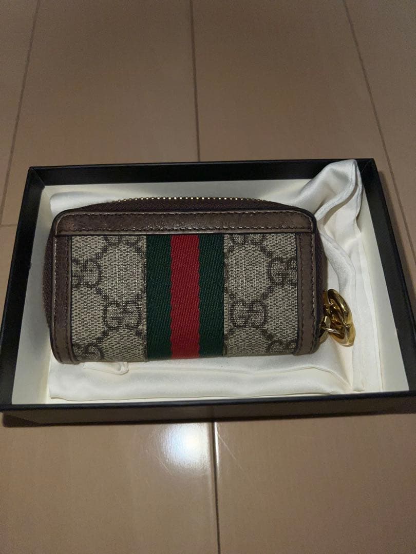 GUCCI グッチ　オフィディア　シェリーライン　ファスナー　キーケース