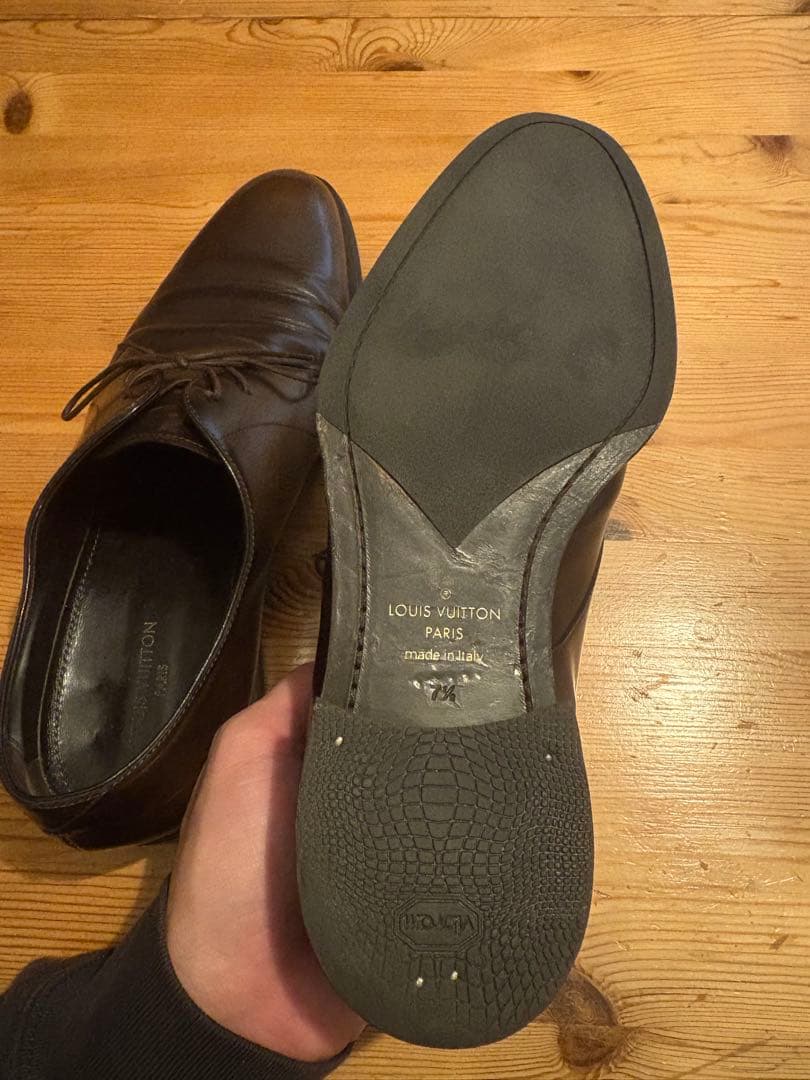 招き猫Louis Vuitton R035 ダークブラウン 靴