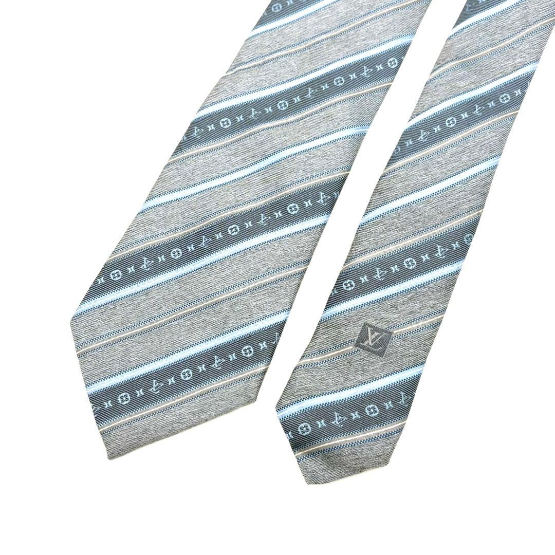 LOUIS VUITTON ルイヴィトン ネクタイ ストライプ モノグラム