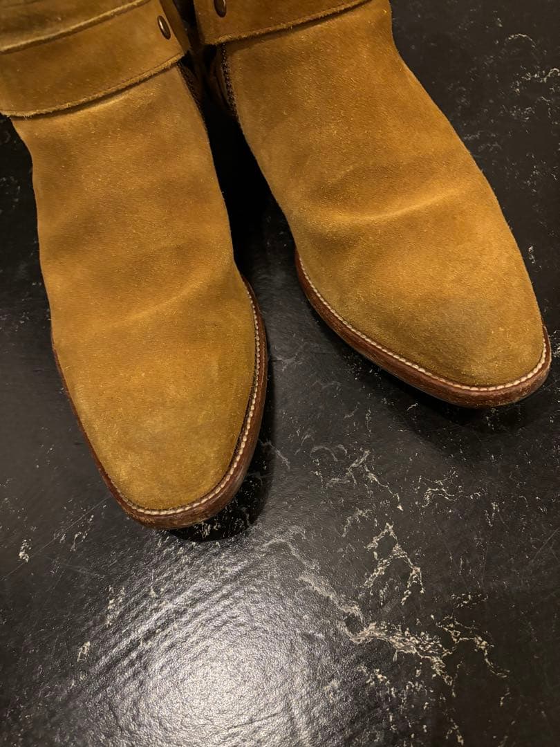 サンローランパリ 2013AW エディスリマン スウェード ヒールブーツ 40