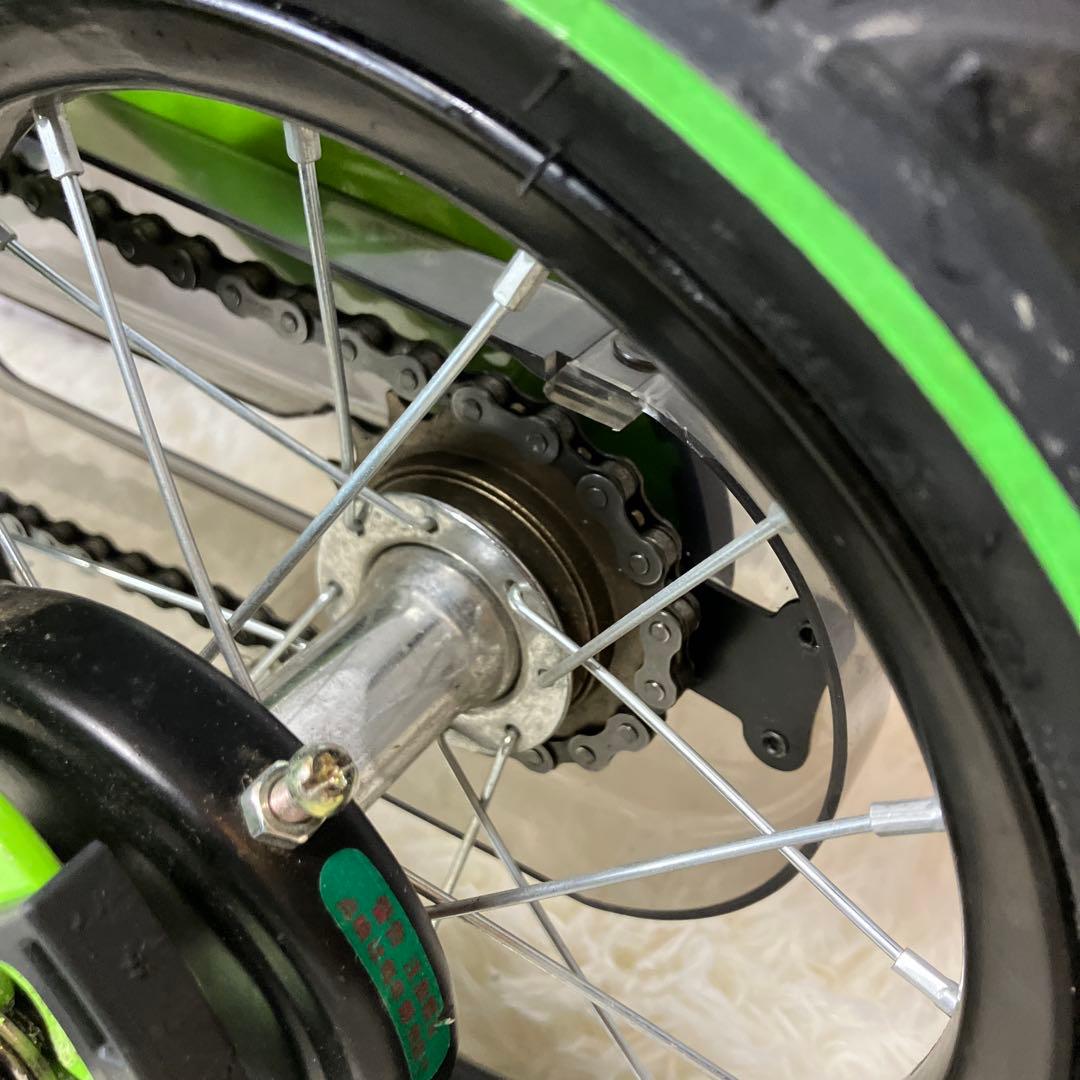 【極美品】へんしんバイク　12インチ　グリーン　緑　付属品多数