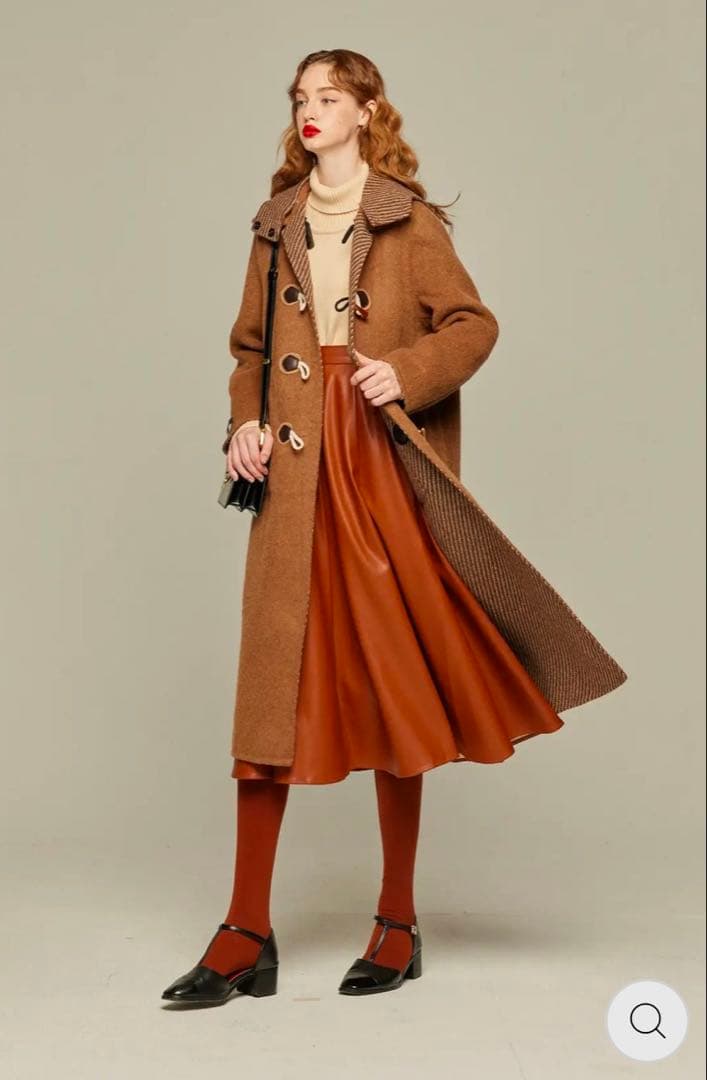 新品　tnewties 《ぺしゃんこになったサンドウィッチ》2WAYウールコート