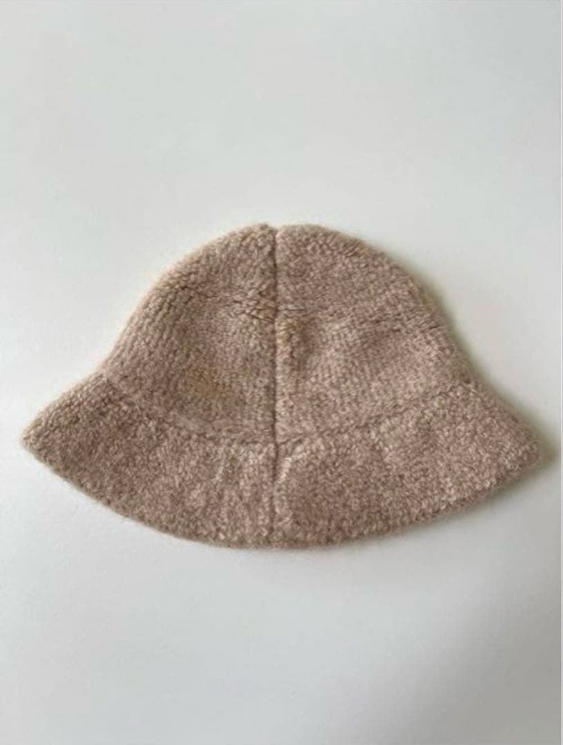 美品 CELINE セリーヌ トリオンフ アルパカウール クロシェハット 完売色