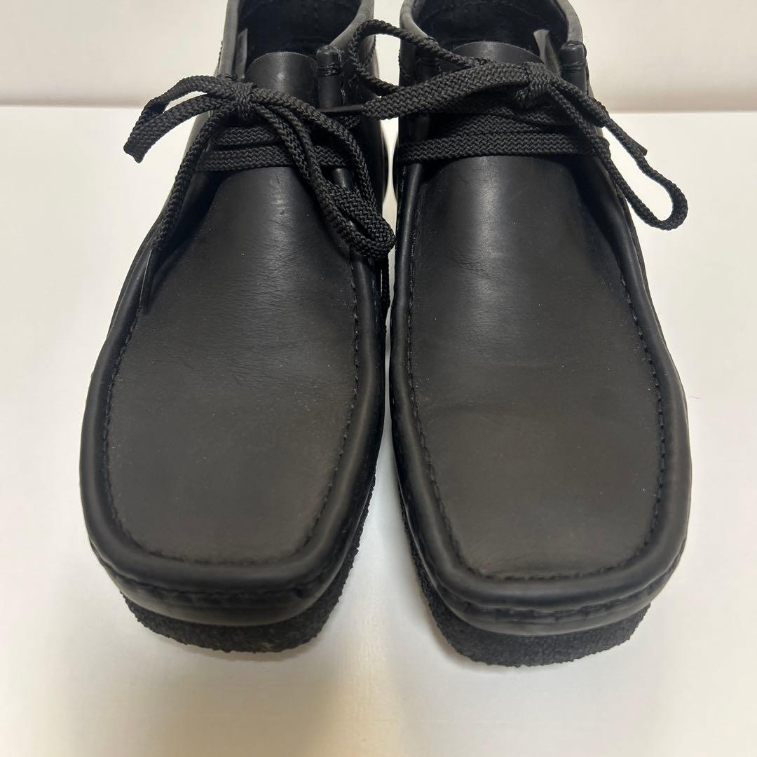 Clarks ワラビーブーツ オールレザー　UK62/1（25cm）ブラック