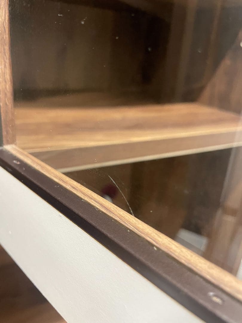 【Shin shin】木製食器棚 ダークブラウン 180×120