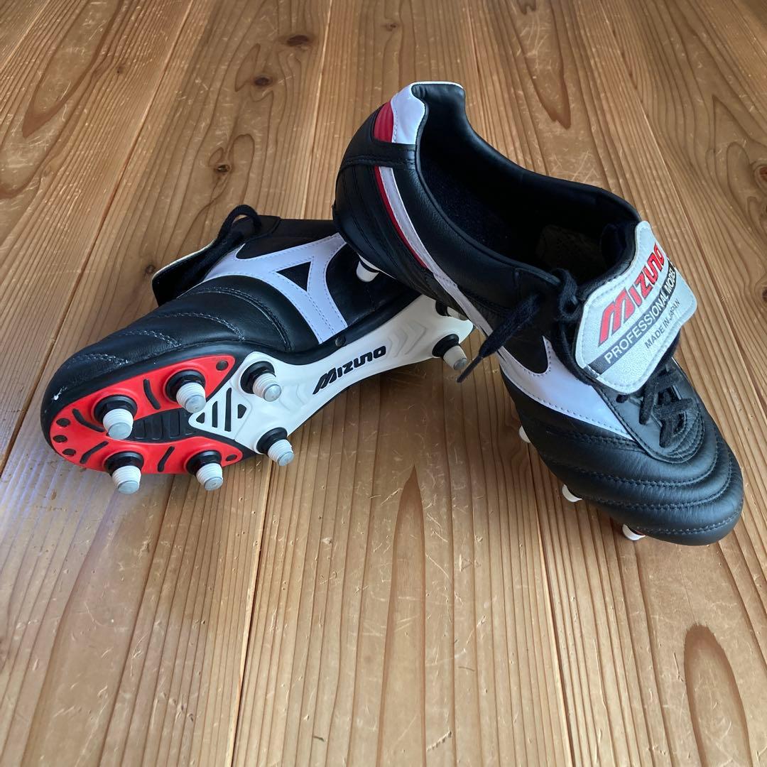 【美品】ミズノモレリアサッカースパイク取替式25.5