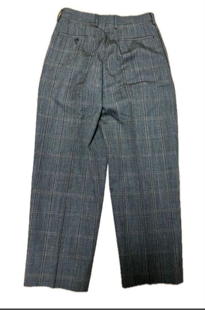 パンツ auralee BLUEFACED WOOL CHECK SLACKS