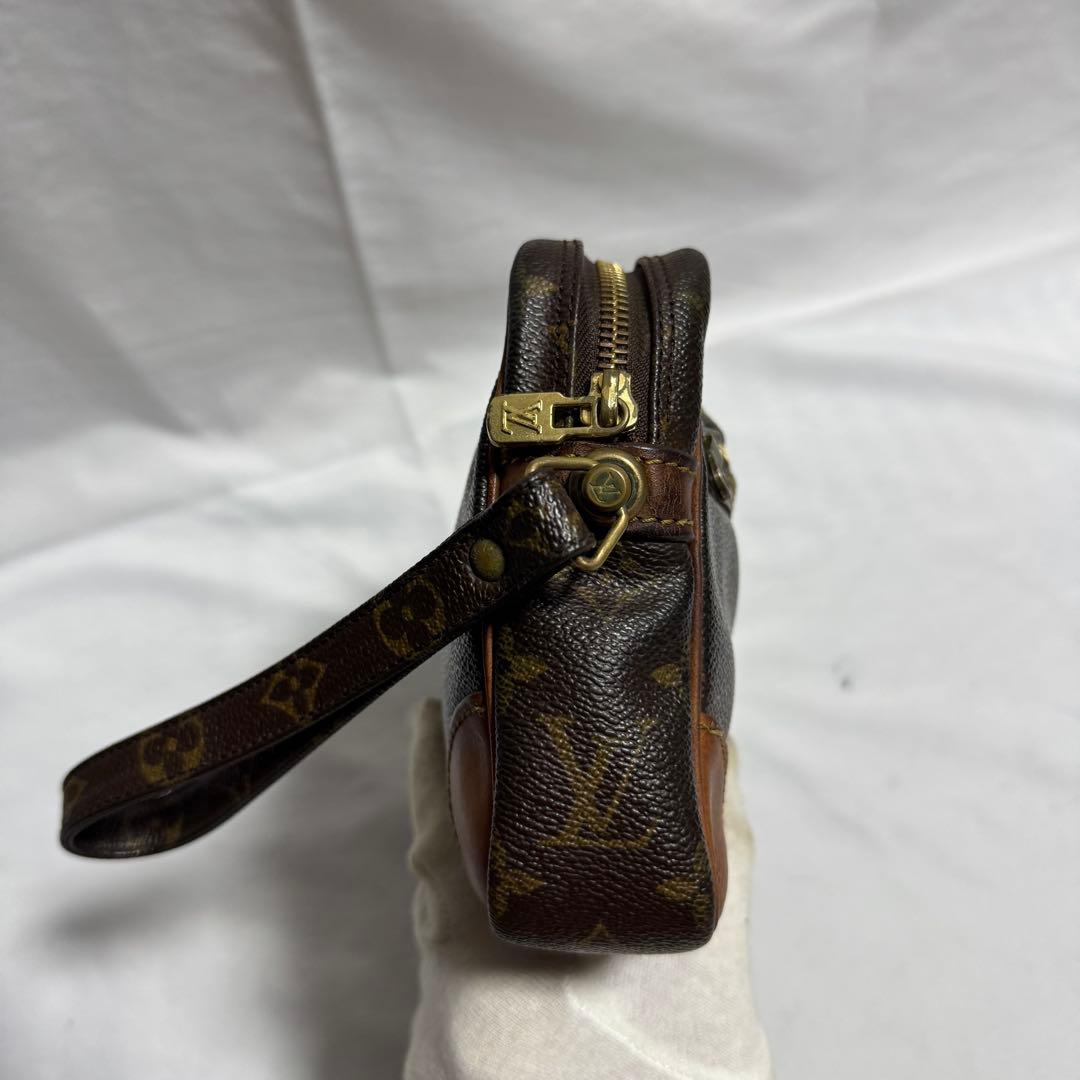 高級　ルイヴィトン　セカンドバッグ　マルリードラゴンヌ　ブラウン