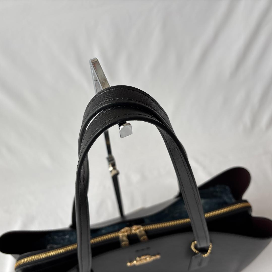 極美品 コーチ アベニュー レザー トートバッグ 肩掛け ブラック F79988