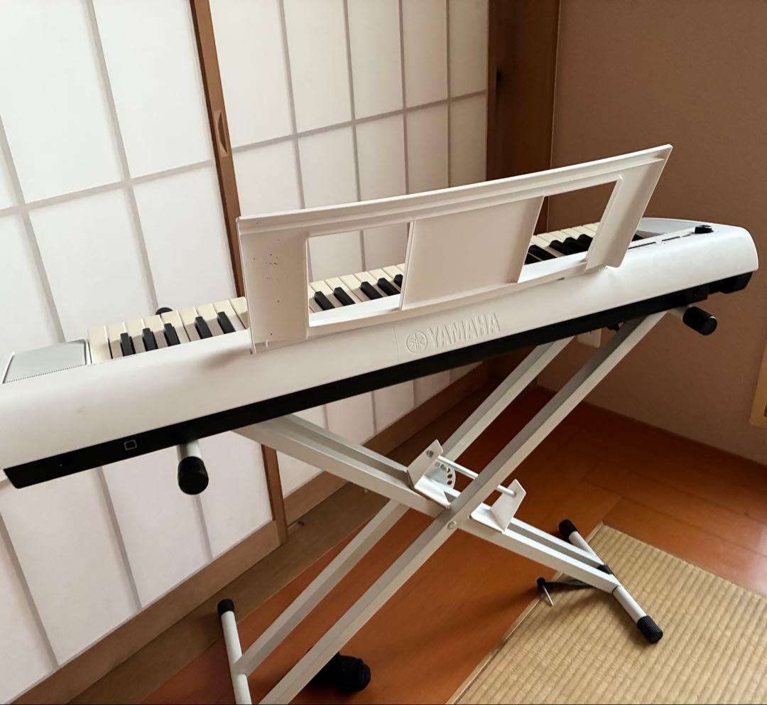 YAMAHA piaggero NP12 電子キーボード 電源アダプター譜面台付