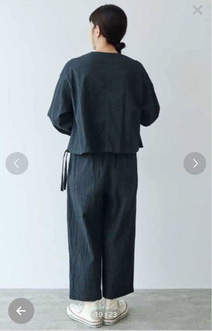 専用　　試着のみ　yuni サッカーギンガムチェック　ショートシャツジャケット