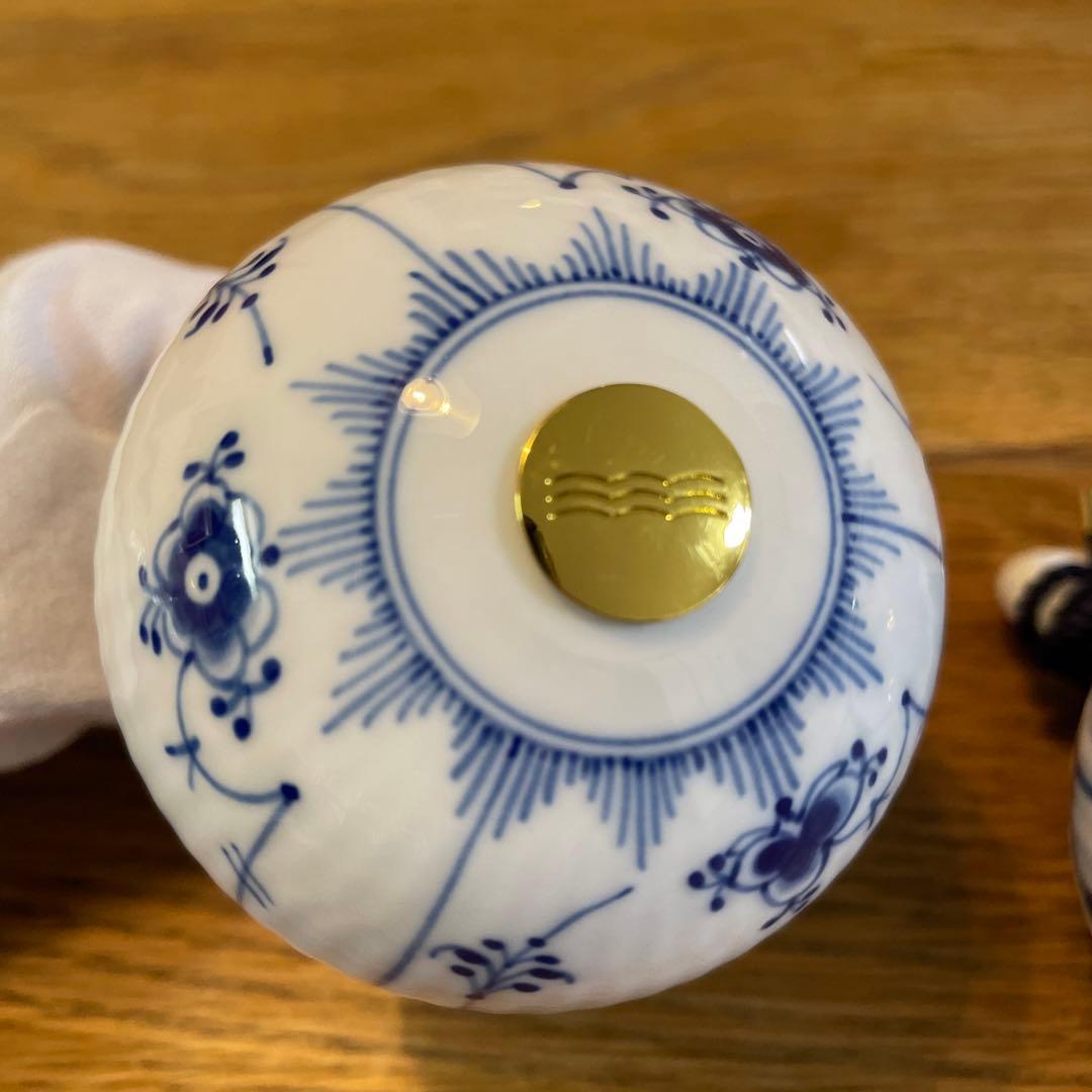 ロイヤルコペンハーゲン　オーナメント　ブルーフルーテッドプレイン&メガ