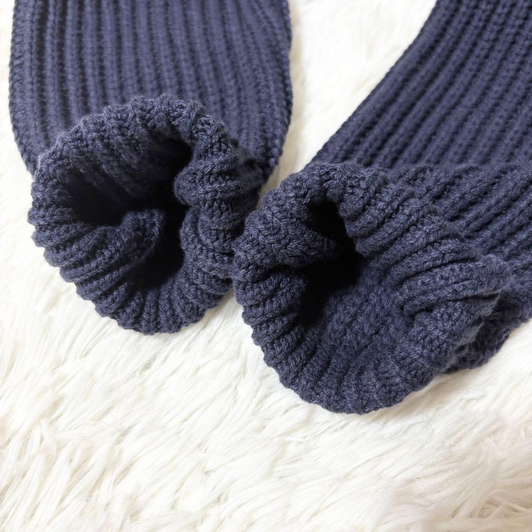 現行✨タグ付き 2025 アルアバイル 片畦ニットコート ネイビー 2