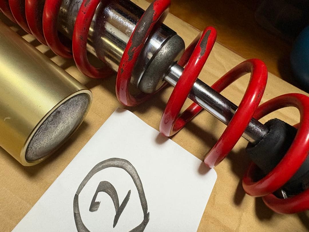 Kazaky様SHOWAサスペンション※cb400sf nc39より取外し