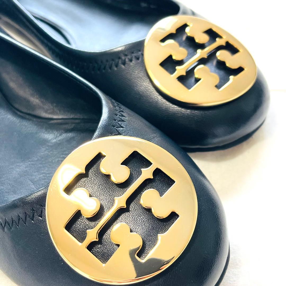 【未使用】TORY BURCH レザー バレエシューズ フラット パンプス