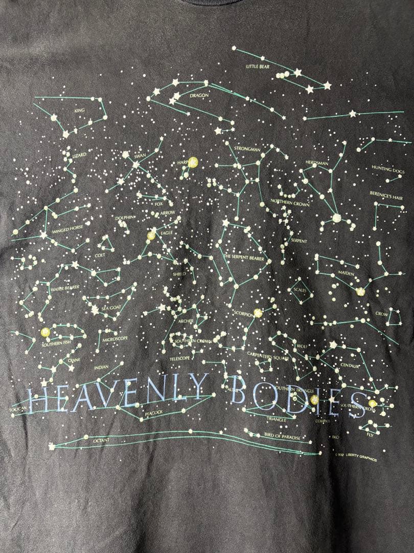 90s USA製ヴィンテージ　シングルステッチ　星座　アートTシャツ