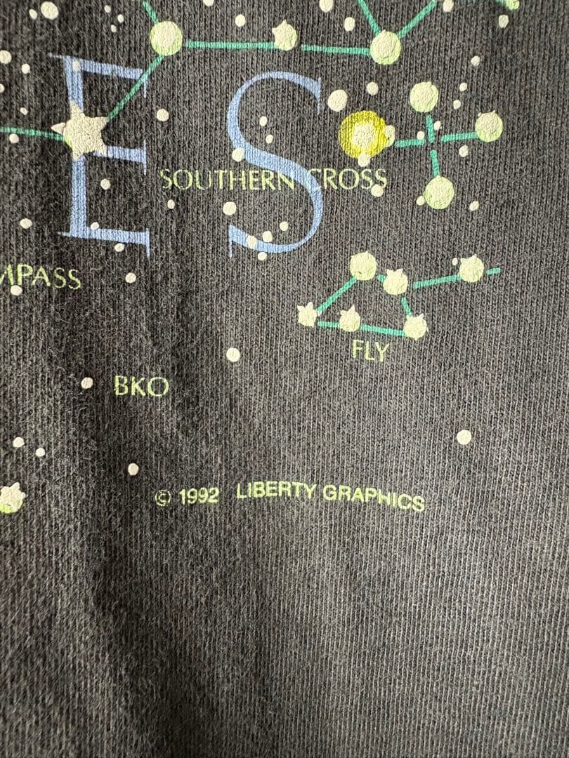 90s USA製ヴィンテージ　シングルステッチ　星座　アートTシャツ