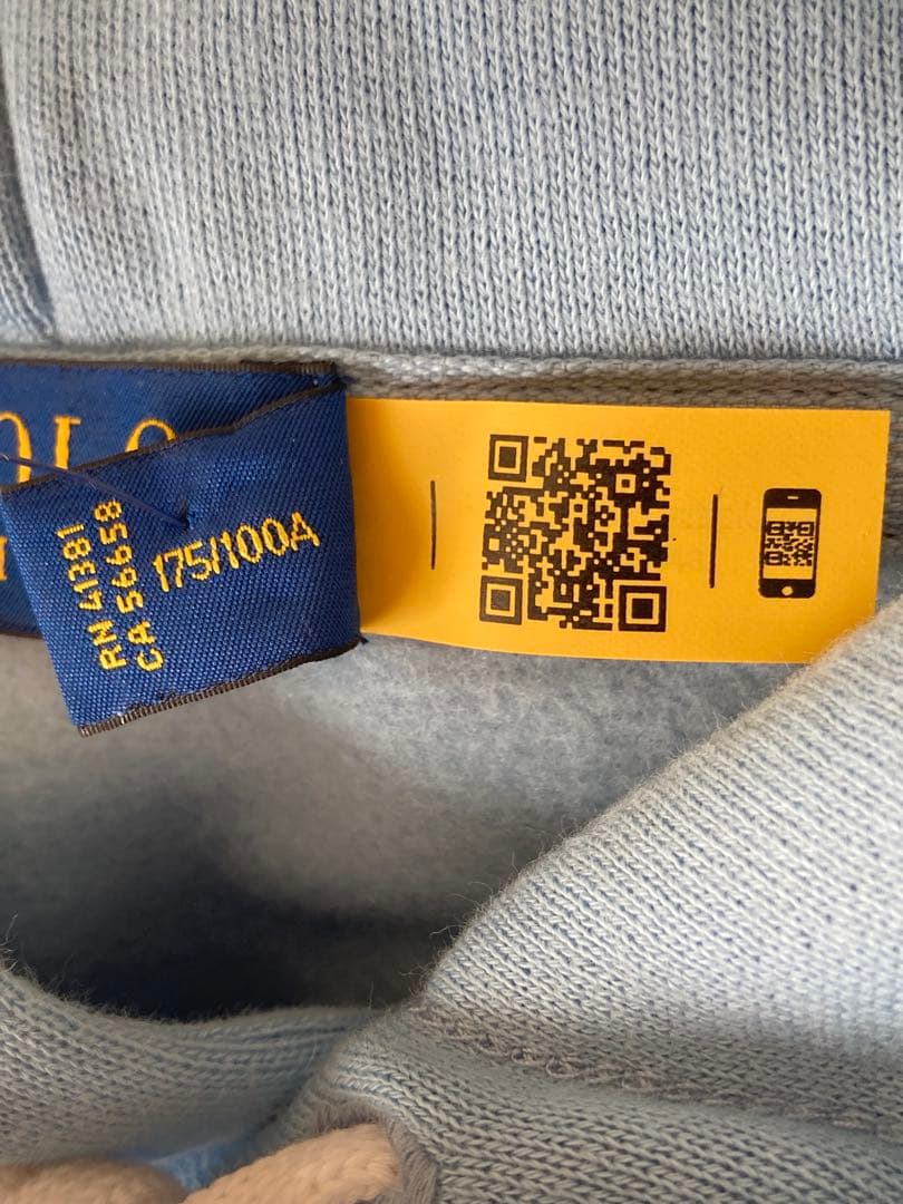 新品タグ付き　ポロラルフローレン　ポロベア パーカー　フーディー　水色　正規品