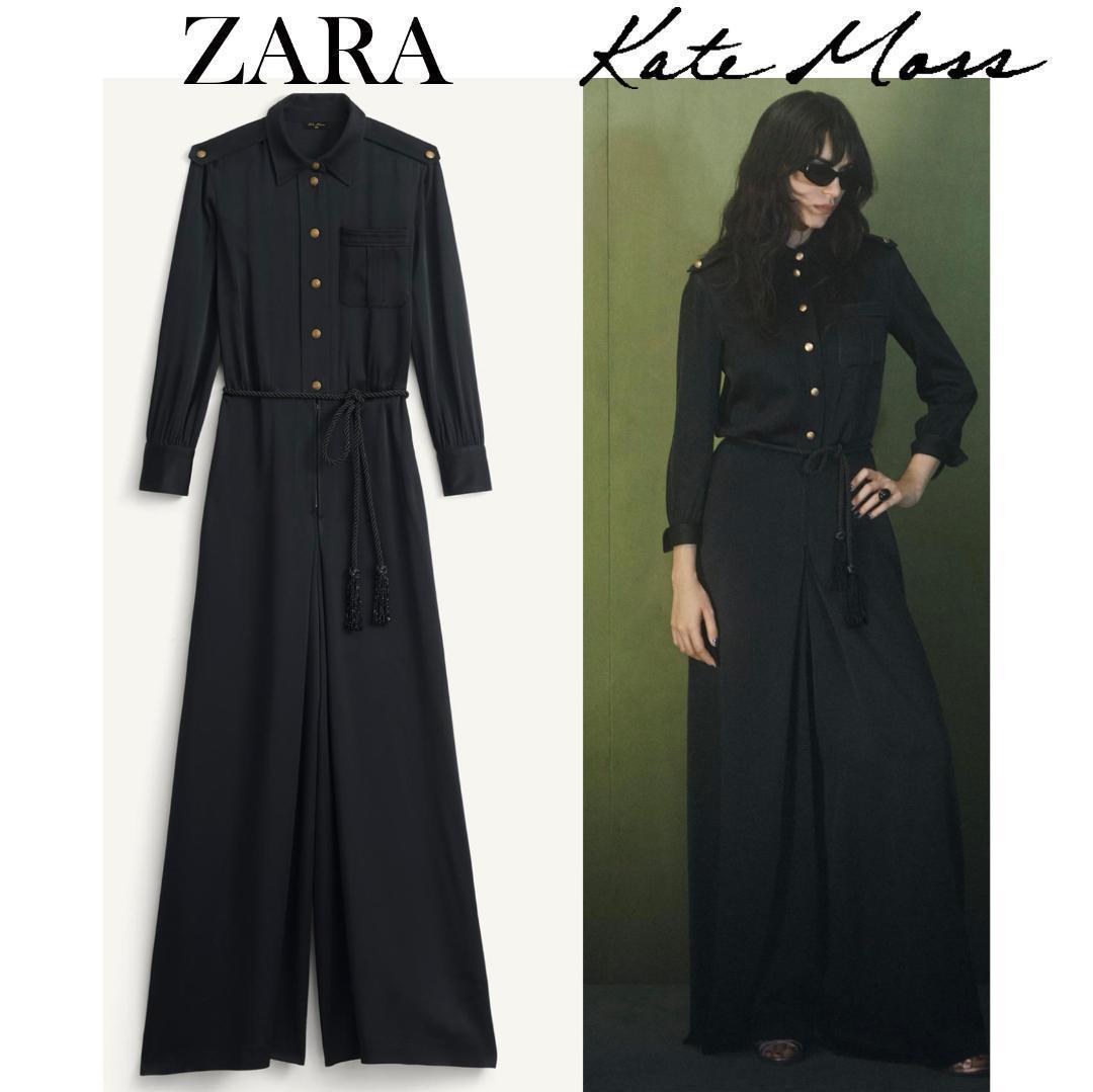 ZARA ケイト・モス　Kate Moss　ベルト付きパラッツォジャンプスーツ