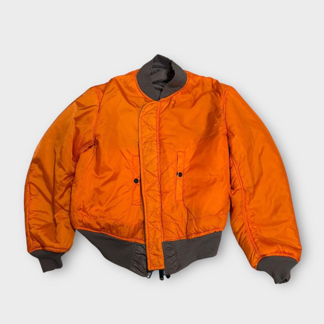 レアカラー！90s USA製アルファインダストリーズMA-1 ブラウンALPHA