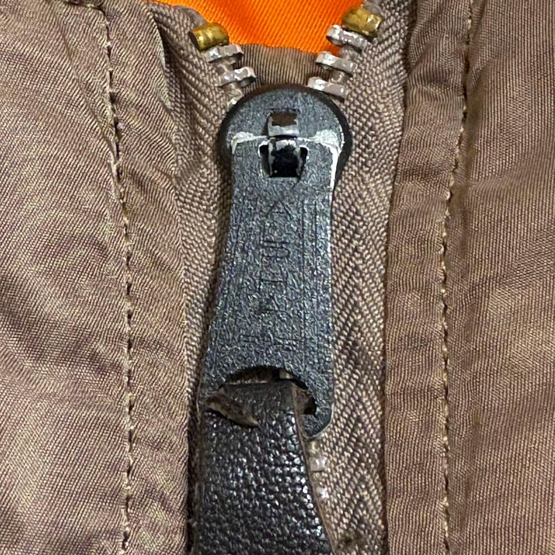 レアカラー！90s USA製アルファインダストリーズMA-1 ブラウンALPHA