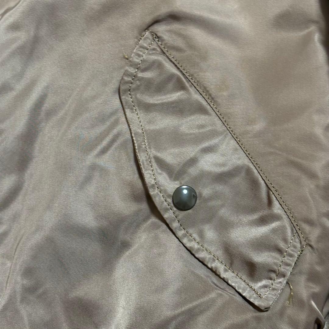 レアカラー！90s USA製アルファインダストリーズMA-1 ブラウンALPHA